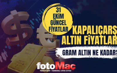 Kapalı Çarşı altın fiyatları | 31 Ekim gram, çeyrek, yarım altın ne kadar? CANLI TAKİP