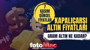 Canlı altın alış-satış fiyatları 7 Kasım | Gram altın yükselişe geçti! Kapalı Çarşı altın kuru