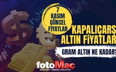 Canlı altın alış-satış fiyatları 7 Kasım | Gram altın yükselişe geçti! Kapalı Çarşı altın kuru