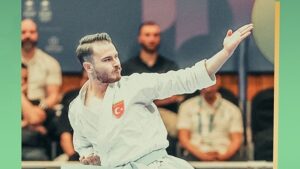 Milli karateci Enes Özdemir altın madalya kazandı