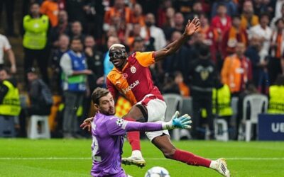 UEFA Şampiyonlar Ligi hesabından Osimhen paylaşımı! Bodo/Glimt maçında attığı golün resmini çizdiler